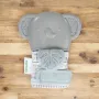 Manusa pentru dentitie, Ingenuiy, Elefant, Cu zornaitoare, Silicon, Fara BPA, 3 luni+, Gri - 2