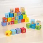 Cuburi educative, Joueco, Alfabetul, 30 piese, Din lemn certificat FSC, 12 luni+, Multicolor - 3