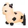 Jumper, Feedo, In forma de vacuta, Cu pompa inclusa, Din cauciuc, Pana la 70 kg, 50x46x23 cm, 36 luni+, Cream - 1