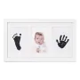 Kit rama foto tripla, Jane, Cu cerneala pentru manuta si piciorus, Non-toxic, White - 5