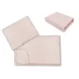 Lenjerie patut cu 3 piese, MimiNu, Cu cearceaf 120x60 cm, Din bumbac certificat Oeko Tex Standard 100, Cu paturica si pernuta, Colectia Royal, Powder Pink - 1