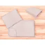 Lenjerie patut cu 3 piese, MimiNu, Cu cearceaf 120x60 cm, Din bumbac certificat Oeko Tex Standard 100, Cu paturica si pernuta, Colectia Royal, Powder Pink - 2