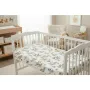 Lenjerie patut cu 5 piese, MimiNu, Cu cearceaf 120x60 cm, Pilota, Pernuta, 2 aparatori, Din bumbac certificat Oeko Tex Standard 100, Savanna - 9