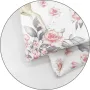 Lenjerie patut cu 5 piese, MimiNu, Cu cearceaf 120x60 cm, Pilota, Pernuta, 2 aparatori, Din bumbac certificat Oeko Tex Standard 100, Sweet Deer Pink - 5