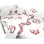 Lenjerie patut cu 3 piese, MimiNu, Pentru patut 120x60 cm, Cu protectie laterala, Din bumbac, Din bumbac certificat Oeko Tex Standard 100, Design, Betty - 3