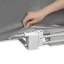 Protectie laterala pat, Lionelo, Lora, Pliabila, Sistem de blocare StandSafe, Geanta de transport inclusa, 105 x 45 cm, Gri - 8