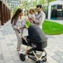 Carucior 3 in 1, Lionelo, Amber, Cadru aluminiu, Cu landou intarit si salteluta moale, Cu scoica auto testata ADAC, Reversibil, Cu accesorii, Geanta parinti, Pana la 22 kg, EN1888-1 EN1888-2 EN1466 ECE R129, Negru onyx - 52