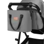 Carucior 3 in 1, Lionelo, Bianka, Transformabil, Cadru aluminiu, Cu landou si salteluta moale, Cu scoica auto, Cu multiple accesorii, Sustine 22 kg, 0 luni+, EN1466:2014+AC:2015, EN1888, Gri - 10