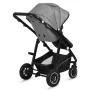 Carucior 3 in 1, Lionelo, Bianka, Transformabil, Cadru aluminiu, Cu landou si salteluta moale, Cu scoica auto, Cu multiple accesorii, Sustine 22 kg, 0 luni+, EN1466:2014+AC:2015, EN1888, Gri - 13