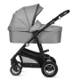 Carucior 3 in 1, Lionelo, Bianka, Transformabil, Cadru aluminiu, Cu landou si salteluta moale, Cu scoica auto, Cu multiple accesorii, Sustine 22 kg, 0 luni+, EN1466:2014+AC:2015, EN1888, Gri - 15