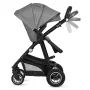 Carucior 3 in 1, Lionelo, Bianka, Transformabil, Cadru aluminiu, Cu landou si salteluta moale, Cu scoica auto, Cu multiple accesorii, Sustine 22 kg, 0 luni+, EN1466:2014+AC:2015, EN1888, Gri - 16
