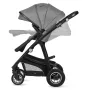Carucior 3 in 1, Lionelo, Bianka, Transformabil, Cadru aluminiu, Cu landou si salteluta moale, Cu scoica auto, Cu multiple accesorii, Sustine 22 kg, 0 luni+, EN1466:2014+AC:2015, EN1888, Gri - 18