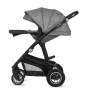 Carucior 3 in 1, Lionelo, Bianka, Transformabil, Cadru aluminiu, Cu landou si salteluta moale, Cu scoica auto, Cu multiple accesorii, Sustine 22 kg, 0 luni+, EN1466:2014+AC:2015, EN1888, Gri - 19