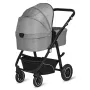 Carucior 3 in 1, Lionelo, Bianka, Transformabil, Cadru aluminiu, Cu landou si salteluta moale, Cu scoica auto, Cu multiple accesorii, Sustine 22 kg, 0 luni+, EN1466:2014+AC:2015, EN1888, Gri - 22