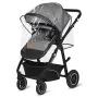 Carucior 3 in 1, Lionelo, Bianka, Transformabil, Cadru aluminiu, Cu landou si salteluta moale, Cu scoica auto, Cu multiple accesorii, Sustine 22 kg, 0 luni+, EN1466:2014+AC:2015, EN1888, Gri - 5