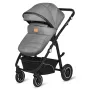Carucior 3 in 1, Lionelo, Bianka, Transformabil, Cadru aluminiu, Cu landou si salteluta moale, Cu scoica auto, Cu multiple accesorii, Sustine 22 kg, 0 luni+, EN1466:2014+AC:2015, EN1888, Gri - 23