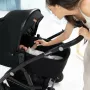 Carucior 3 in 1, Lionelo, Bianka, Transformabil, Cadru aluminiu, Cu landou si salteluta moale, Cu scoica auto, Cu multiple accesorii, Sustine 22 kg, 0 luni+, EN1466:2014+AC:2015, EN1888, Gri - 31