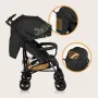 Carucior sport compact, Lionelo, Irma, Spatar ajustabil in 4 pozitii, Suport picioare reglabil, Manere rotative, Pliere tip umbrela, 6- 36 luni, Pana la 15 kg, Conform cu EN1888-1:2018, Negru - 18