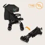 Carucior sport compact, Lionelo, Irma, Spatar ajustabil in 4 pozitii, Suport picioare reglabil, Manere rotative, Pliere tip umbrela, 6- 36 luni, Pana la 15 kg, Conform cu EN1888-1:2018, Negru - 13