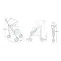 Carucior sport compact, Lionelo, Irma, Spatar ajustabil in 4 pozitii, Suport picioare reglabil, Manere rotative, Pliere tip umbrela, 6- 36 luni, Pana la 15 kg, Conform cu EN1888-1:2018, Negru - 36