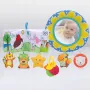 Salteluta interactiva, Lionelo, Anika,  Cu jucarii, Oglinda, Perna, Conform cu standardul european de securitate EN71, Multicolor - 9