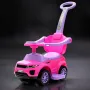 Masinuta de impins, Baby Mix, Cu maner de impins detasabil, Cu protectii laterale, Cu melodii si claxon, Cu suport jucarii sub sezut, Pink - 5