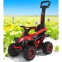 Masinuta de impins, Baby Mix, Mega, Pana la 30 kg, Cu maner de impins, Cu suport picioare, Cu protectii laterale, Cu sunete, 12 luni+, Red - 4