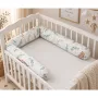 Aparatoare pentru patut, MimiNu, Tip rulou, Cu husa detasabila, Lungime 180 cm, Din bumbac certificat Oeko Tex Standard 100, Lulu Natural - 2