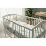 Cearceaf cu elastic, MimiNu, Pentru patut 120X60 cm, Din bumbac certificat Oeko Tex Standard 100, Lulu Natural - 2