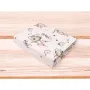 Cearceaf cu elastic, MimiNu, Pentru pat 160x80 cm, Din bumbac certificat Oeko Tex Standard 100, Design, Little Ballerina Pink - 3
