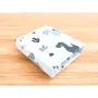 Cearceaf cu elastic, MimiNu, Pentru patut 140X70 cm, Din bumbac certificat Oeko Tex Standard 100, Dino Granat - 2