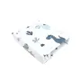 Cearceaf cu elastic, MimiNu, Pentru patut 140X70 cm, Din bumbac certificat Oeko Tex Standard 100, Dino Granat - 1