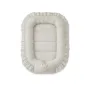 Cosulet bebelus, MimiNu, Pentru dormit, Baby Nest 55 x 75 cm, Cu Volanase, Husa 100% bumbac, Din bumbac certificat Oeko Tex Standard 100, Colectia Royal, Beige - 1
