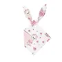 Jucarie textila senzoriala, MimiNu, Moale, Cu doua fete, 30 x 30 cm, Din catifea si bumbac, Materiale certificate Oeko Tex Standard 100, Design, Pink Ballerina - 1
