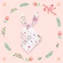 Jucarie textila senzoriala, MimiNu, Moale, Cu doua fete, 30 x 30 cm, Din catifea si bumbac, Materiale certificate Oeko Tex Standard 100, Design, Pink Ballerina - 3