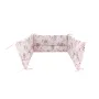 Lenjerie patut cu 3 piese, MimiNu, Pentru patut 120x60 cm, Cu protectie laterala, Din bumbac certificat Oeko Tex Standard 100, Design, Little Ballerina Pink - 4