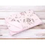 Paturica moale, MimiNu, Cu doua fete, Dimensiune 75x100 cm, Din bumbac certificat Oeko Tex Standard 100, Design, Little Ballerina Pink - 2