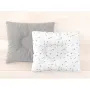 Perna bebelus, MimiNu, Profilata, Cu doua fete, Cu functie anti-soc, Pufoasa, Din catifea si bumbac, Materiale certificate Oeko Tex Standard 100, 23x26 cm, Velvet Mini Gray Stars - 2