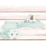 Prosop cu gluga, MimiNu, Mare, Dimensiune 100x100 cm, Din bumbac si thermo fleece, Materiale certificate Oeko Tex Standard 100, Lulu Natural - 2