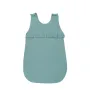 Sac de dormit, MimiNu, Pentru bebelusi, De iarna, Cu volanase, Din bumbac, Cu fermoar lateral, Cu capse pe umar, 70 cm, 0 - 6 luni, 2.5 Tog, Colectia Royal, Nepal Green