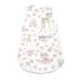 Sac de dormit, MimiNu, Pentru bebelusi, De iarna, Din bumbac certificat Oeko Tex Standard 100, Cu fermoar lateral, Cu capse pe umar, 70 cm, 0 - 6 luni, 2.5 Tog, Sweet Deer Pink - 1