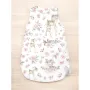 Sac de dormit, MimiNu, Pentru bebelusi, De iarna, Din bumbac certificat Oeko Tex Standard 100, Cu fermoar lateral, Cu capse pe umar, 70 cm, 0 - 6 luni, 2.5 Tog, Sweet Deer Pink - 2