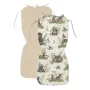 Salteluta pentru carucior, MimiNu, Reversibila, Cu doua fete, Din catifea si bumbac, Materiale certificate Oeko Tex Standard 100, 78 x 34 cm, Design, Calm Forest Natural/Nugat - 1