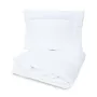 Lenjerie patut cu 5 piese, MimiNu, Pentru patut 120x60 cm, Cu volanase, Cu pilota si perna, Din bumbac certificat Oeko Tex Standard 100, Colectia Royal, Grey - 4