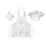 Set Micutul bucatar, MimiNu, Cu sort, o boneta si accesoriu pentru vase calde, Din bumbac certificat Oeko Tex Standard 100, Sweet Deer Pink - 1