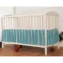Volanas pentru saltea de patut, MimiNu 120x60 cm, Din bumbac certificat Oeko Tex Standard 100, Colectia Royal, Nepal Green - 2