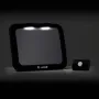 Oglinda auto, Jane, Pentru masina, Cu iluminare LED, Include telecomanda pentru pornire si oprire usoara, Din sticla rezistenta la spargere, 28 x 7 x 20 cm, Black - 2