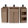 Organizator multifunctional, Lionelo, Sidepocket L, 58x11x58 cm, 3 parti independente cu multiple buzunare, Universal, Constructie ranforsata, Bej - 6