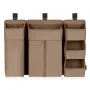 Organizator multifunctional, Lionelo, Sidepocket L, 58x11x58 cm, 3 parti independente cu multiple buzunare, Universal, Constructie ranforsata, Bej - 1