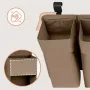 Organizator multifunctional, Lionelo, Sidepocket L, 58x11x58 cm, 3 parti independente cu multiple buzunare, Universal, Constructie ranforsata, Bej - 16